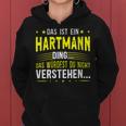 Women's With-Neck Das Ist Ein Hartmann Ding Kapuzenpullover für Damen