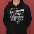 Women's With-Neck Das Ist Ein Lehmann Ding Du Würdest Es Nichterstehung Kapuzenpullover für Damen