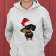 Christmas Outfit Women's Christmas Hat Dog Dachshund Kapuzenpullover für Damen