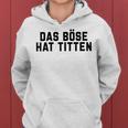 Women's Das Böse Hat Titen Titten Tittchen Teufel Teufelchen Horns Kapuzenpullover für Damen