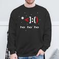 Ascii Santa Claus Face Coder 8Bit Retro Xmas Sweatshirt Geschenke für alte Männer