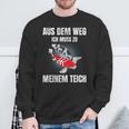 Aus Dem Weg Ich Muss Zu Meiner Pond Koi Carp Garden Pond Sweatshirt Geschenke für alte Männer