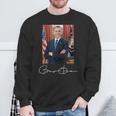 Barack Obama Signature And Portrait Sweatshirt Geschenke für alte Männer