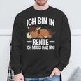 Bin In Rente Ich Muss Gar Nix Pferd Rentner Ruhestand Sweatshirt Geschenke für alte Männer