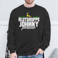 Blutgruppe Johnny Positiv Sweatshirt Geschenke für alte Männer