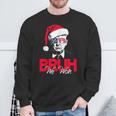 Bruh We Won Christmas Santa Hat Trump 47 Usa President Sweatshirt Gifts for Old Men