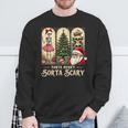 Christmas Vibes Xmas Skeleton Sorta Merry Sorta Scary Gothic Sweatshirt Gifts for Old Men