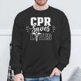 Cpr Rettet Leben Paramedic Emergency Paramedic Profession Sweatshirt Geschenke für alte Männer