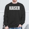 Damen Kaiser Nachname Familie Team Ehe Familienfeier Mit-Ausschnitt Sweatshirt Geschenke für alte Männer