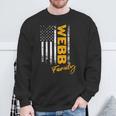 Damen Usa Webb Familienname Webb Nachname Webb Mit-Ausschnitt Sweatshirt Geschenke für alte Männer