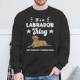 'Das Ist Ein Labrador Ding Labby Brown Labrador Sweatshirt Geschenke für alte Männer