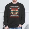 Das Ist So Ein Akkordeonist Ding Akkordeonspieler Sweatshirt Geschenke für alte Männer