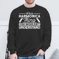 Das Ist So Ein Harmonica Ding Musician S Sweatshirt Geschenke für alte Männer