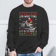 Dirt Bike Ugly Christmas Motocross What Fun It Is To Ride Sweatshirt Gifts for Old Men