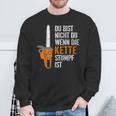 Du Bist Nicht Du Wenn Die Kette Stumpf Ist Wooden Sweatshirt Geschenke für alte Männer