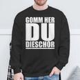 Come Here Du Tiger On Saxon Ossi Dialekt Sweatshirt Geschenke für alte Männer