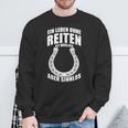 Ein Leben Ohne Riten Ist Möglich Aber Sinnlos A Life Without Riding Is Sweatshirt Geschenke für alte Männer