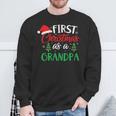 First Christmas As A Grandpa Christmas New Grandpa Sweatshirt Gifts for Old Men