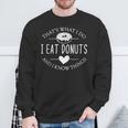 Das Ist Was Ich Essen Donuts Und Weiß Dinge German Sweatshirt Geschenke für alte Männer