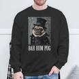 Dog Bah Hum Pug Christmas Pet Holiday Photo Humbug Bug Sweatshirt Gifts for Old Men