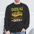 Dubai Chocolate Slogan Sweatshirt Geschenke für alte Männer