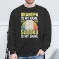 Grandpa Sudoku Sweatshirt Geschenke für alte Männer