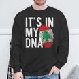 It's In My Dna Lebanon Flag Fingerprint Sweatshirt Geschenke für alte Männer