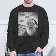 Santa Claus Selfie With Ufos Weird Christmas 2024 Sweatshirt Gifts for Old Men