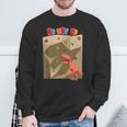 T-Rex Boulder Climbing Sweatshirt Geschenke für alte Männer