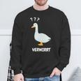 Ganserwirrt Lustiges Gänse Goose Meme Wortspiel Sweatshirt Geschenke für alte Männer