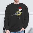 Great Tit Christmas Bird Santa Garden Bird Sweatshirt Geschenke für alte Männer