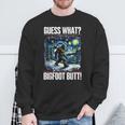 Guess What Bigfoot Butt Starry Night Sasquatch Sweatshirt Gifts for Old Men