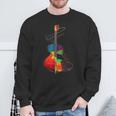 Guitar Music Instrument Motif Illustration Guitar Sweatshirt Gifts for Old Men