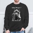 Guten Morgen Ganz Thin Eis Cat Kaffee Sweatshirt Geschenke für alte Männer