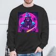 Hipster Wizard Retro Print Sweatshirt Geschenke für alte Männer