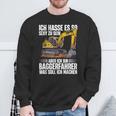 Ich Bin Baggerfahrer Construction Worker Digger Sweatshirt Geschenke für alte Männer