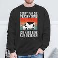 Ich Habe Eine Kuh Seen Sweatshirt Geschenke für alte Männer