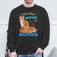 Ich Kläffe Oder Mache Ein Nap Cat Meme Sweatshirt Geschenke für alte Männer