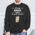 Ist So Ein Alpaka Ding Lustiger Spruch Alpakas Sweatshirt Geschenke für alte Männer