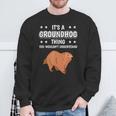 Ist So Ein Murmeltier Ding Lustiger Spruch Murmeltiere Sweatshirt Geschenke für alte Männer