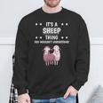 Ist So Ein Schaf Ding Lustiger Spruch Schafe Sweatshirt Geschenke für alte Männer