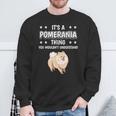 Ist So Ein Zwergspitz Ding Lustiger Spruch Zwergspitze Sweatshirt Geschenke für alte Männer