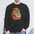 Kawaii Capybara Eating Ramen Noodles Anime Japanese Sweatshirt Gifts for Old Men