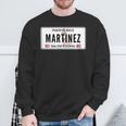 Martinez Last Name Puerto Rico License Plate Sweatshirt Geschenke für alte Männer