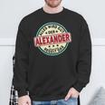 Name Alexander Alles Wird Gut Der Alexander Regelt Das Sweatshirt Geschenke für alte Männer