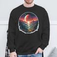 Outer Wilds Text Moon Mountain Forest Tree House Sun Sweatshirt Gifts for Old Men