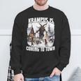 PerchtenFor The Krampus Run Legend Figure Kramperl T Krampus Sweatshirt Geschenke für alte Männer