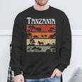 Retro Africa Tanzania Safari Travel Tanzania Tour Sweatshirt Geschenke für alte Männer