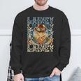 Retro Lainey First Name Personalized Western Cowgirl Sweatshirt Gifts for Old Men