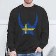 Schweden Wikinger Helm Schwedischer Nordmann Stolz Sköl Sweatshirt Geschenke für alte Männer